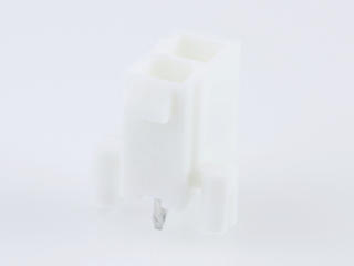 460150203 - Mini-Fit Plus Header, Dual Row, Vertical, 2 Circuits, with Snap-in Plastic Peg PCB Lock, without Drain Holes, PA Polyamide Nylon 6/6, UL 94V-0, Tin (Sn) 1.27µm Over Nickel (Ni) Plating