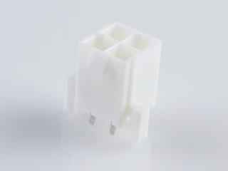 460150403 - Mini-Fit Plus Header, Dual Row, Vertical, 4 Circuits, with Snap-in Plastic Peg PCB Lock, without Drain Holes, PA Polyamide Nylon 6/6, UL 94V-0, Tin (Sn) 1.27µm Over Nickel (Ni) Plating